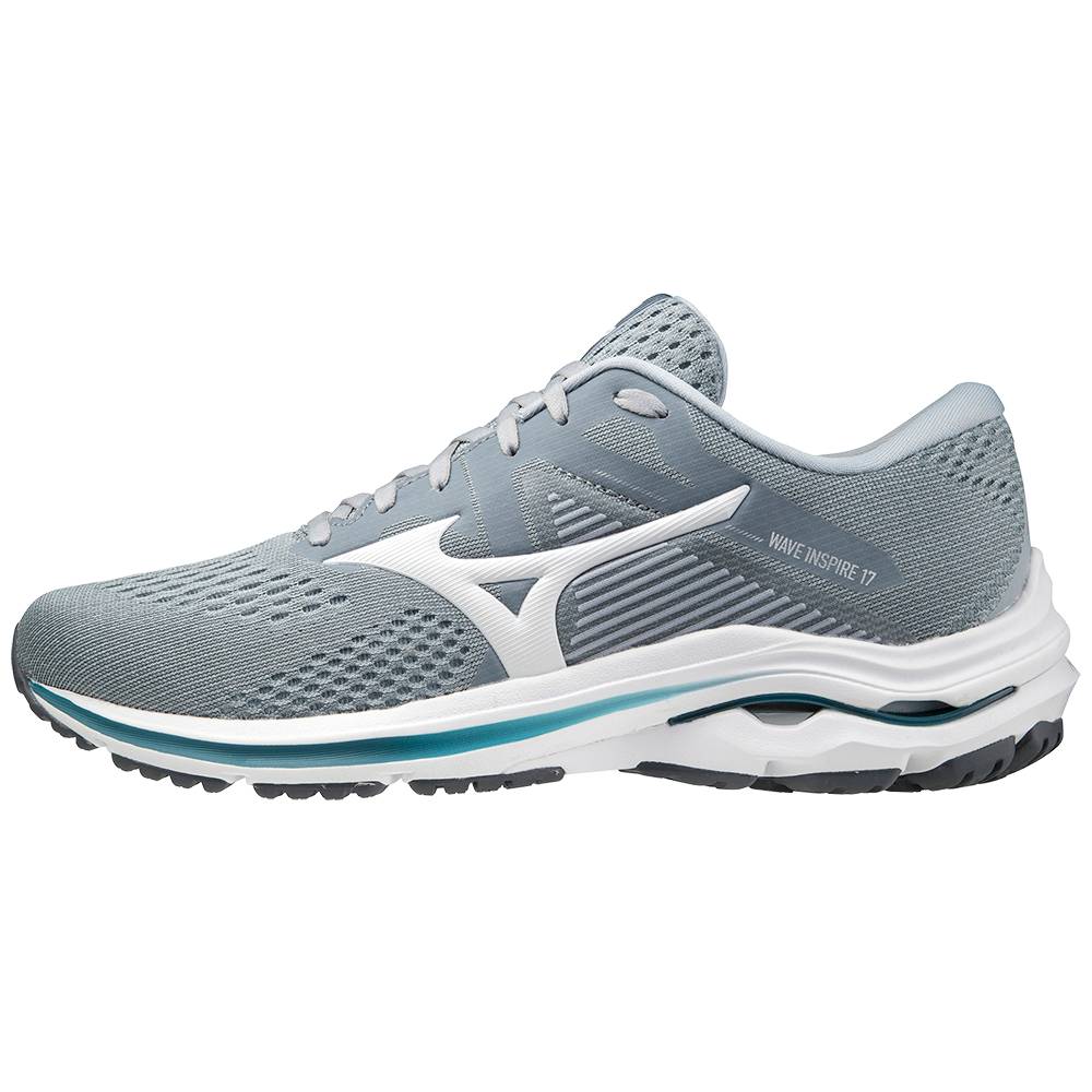 Zapatillas Running Mizuno Wave Inspire 17 Hombre Gris/Blancas Outlet ZHMF-83246